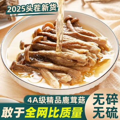 新鲜鹿茸菇干货非特级鹿茸菌云南特产煲汤脆姑蘑菇香菇拍2件500g