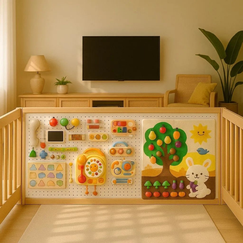 毛毡板忙碌板宝宝玩具水果切切乐