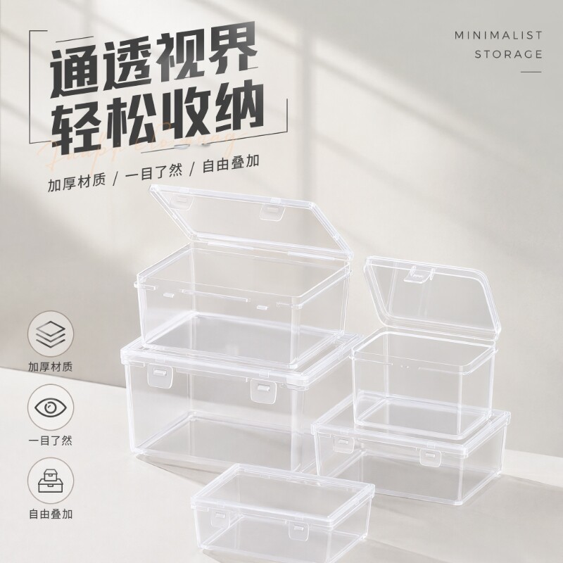 可翻盖式卡片杂物收纳盒整理盒子图片