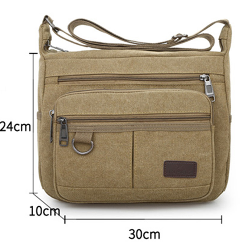 帆布包 单肩斜挎包 男包 包斜跨单肩包 男士包包多隔层小挎包背包