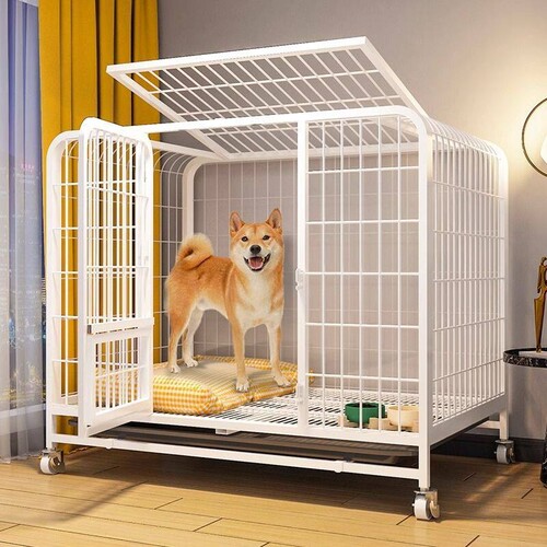 狗笼子中型小型犬大型室内带厕所一体柴犬柯基狗窝宠物笼狗狗围栏