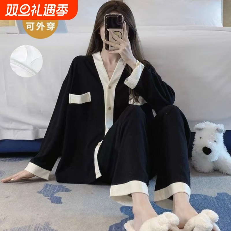 英国月子服春秋季纯棉大码产后9哺乳衣夏款产妇睡衣套装可外穿