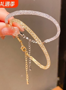 s925纯银波光粼粼手链