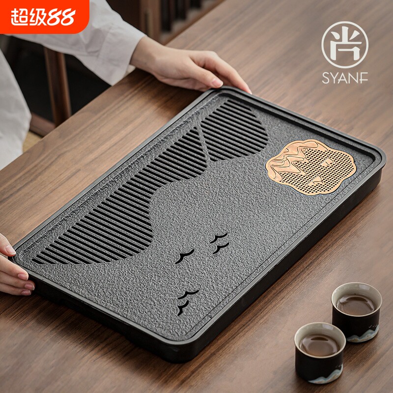 尚言坊小型茶盘家用茶托盘图片