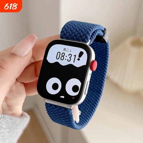 适用华为watch fit3/4表带fit4pro新款磁吸弹力尼龙编织磁吸扣替换带智能运动回环腕带活力/雅致时尚款