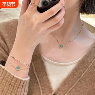 高定品质天然天河石项链手链不掉色耳钉