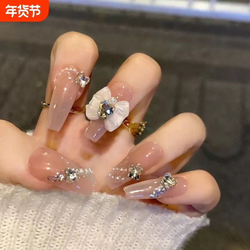 2026新年战甲爆款穿戴甲冰透蝴蝶贴片纯欲风极光钻美甲甲片显白,彩妆/香水/美妆工具,穿戴甲/甲片,淘宝优惠券,粉丝福利购,淘宝优惠卷