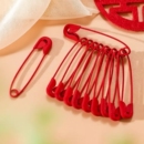 10个20个红色别针结婚新娘胸花包袱固定扣针衣服装 饰婚庆配件用品