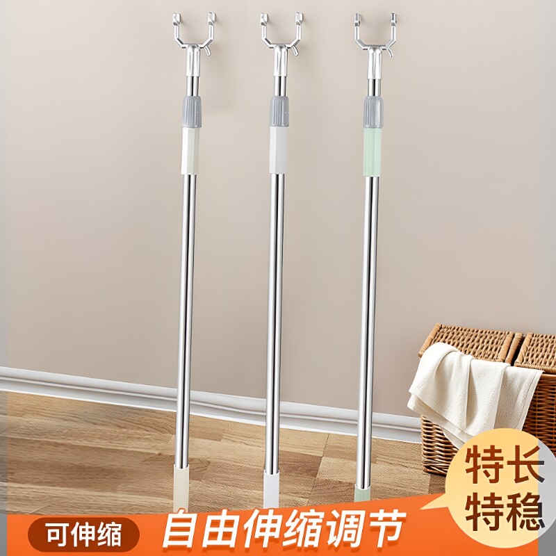 不锈钢晾衣叉可伸缩|千人加购图片