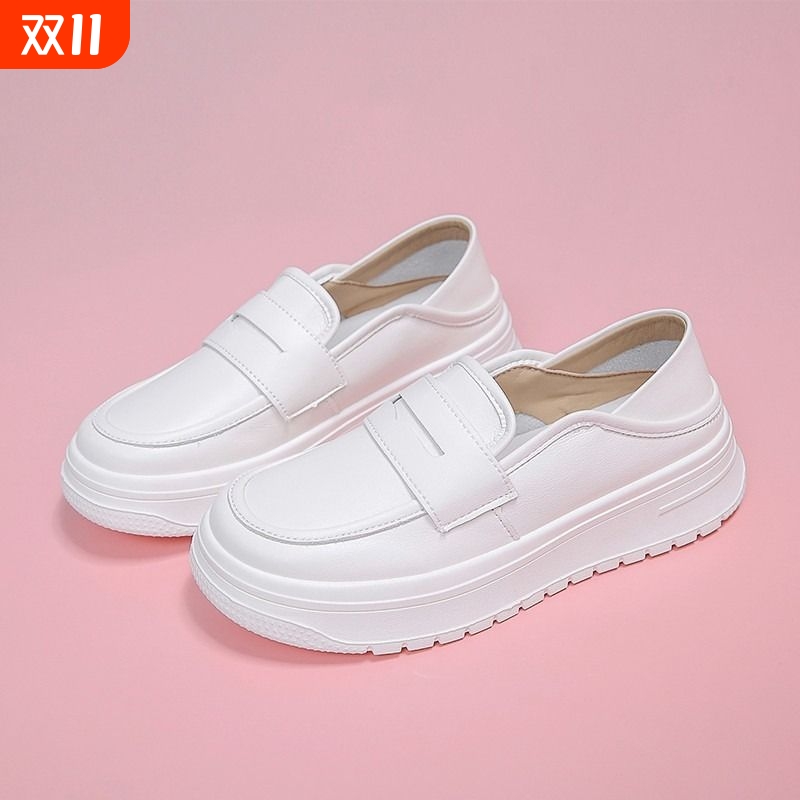 厚底护士鞋夏季透气2024软底休闲百搭运动防滑单鞋医护小白鞋女