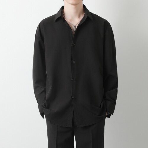 【垂感免烫面料】衬衫男长袖抗皱