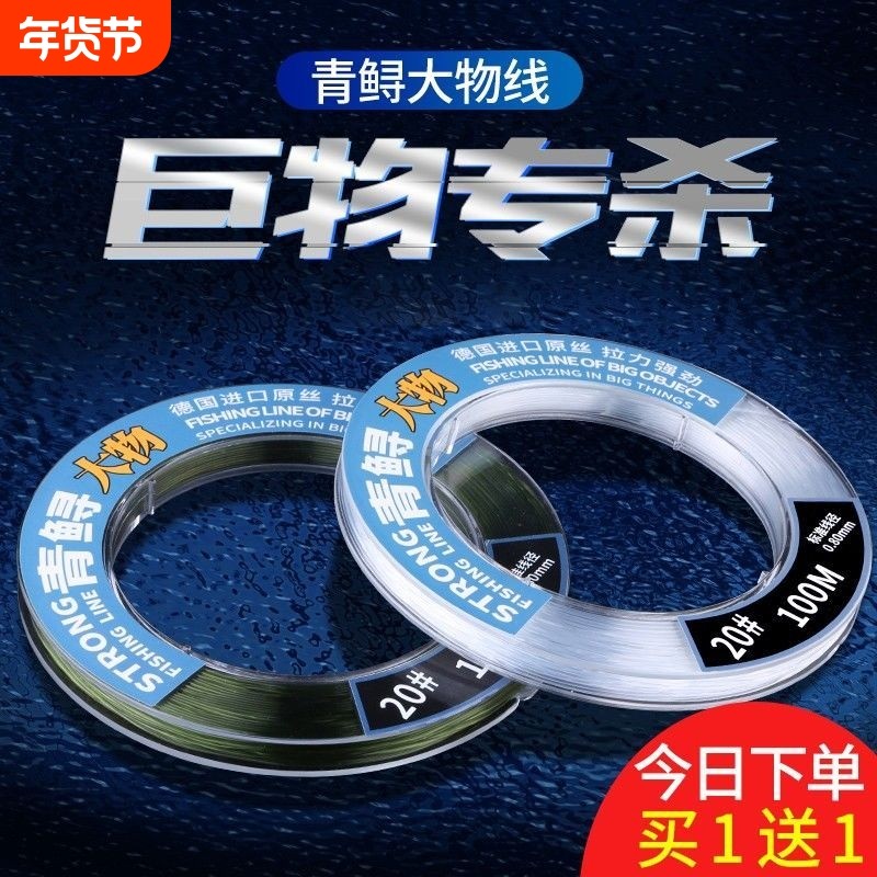 大物线子线青鱼强拉力鱼线主线鲟鱼鲢鳙翘巨物尼龙线原丝16号12号,户外/登山/野营/旅行用品,鱼线,淘宝优惠券,粉丝福利购,淘宝优惠卷