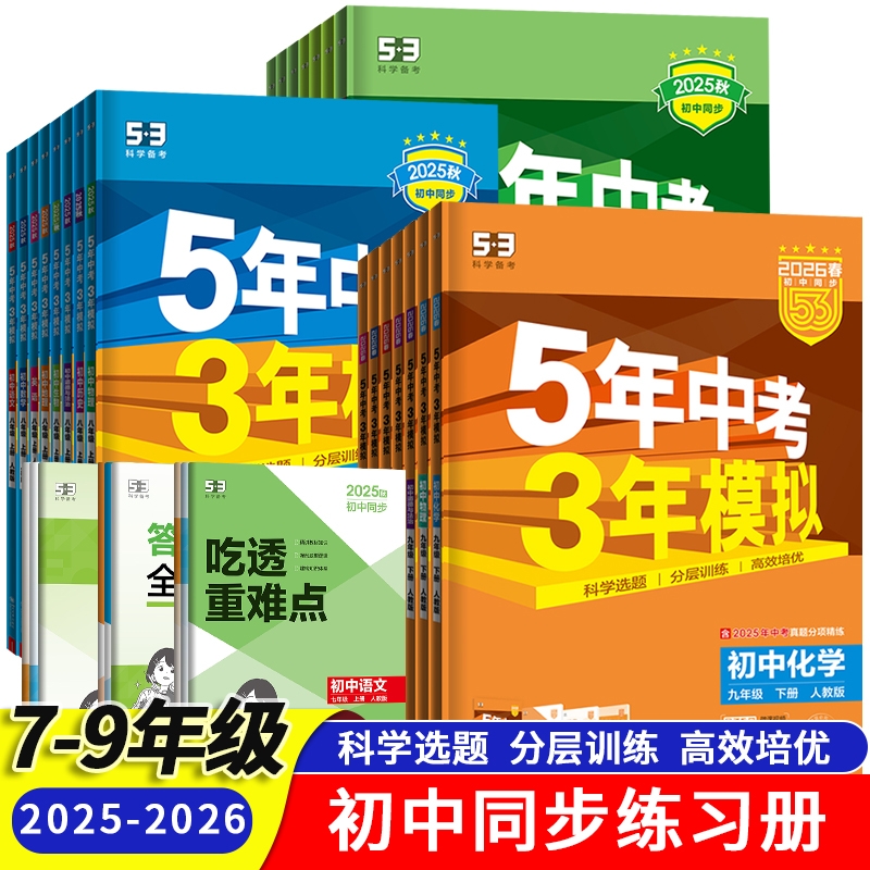 五三五年中考三年模拟初中天天练