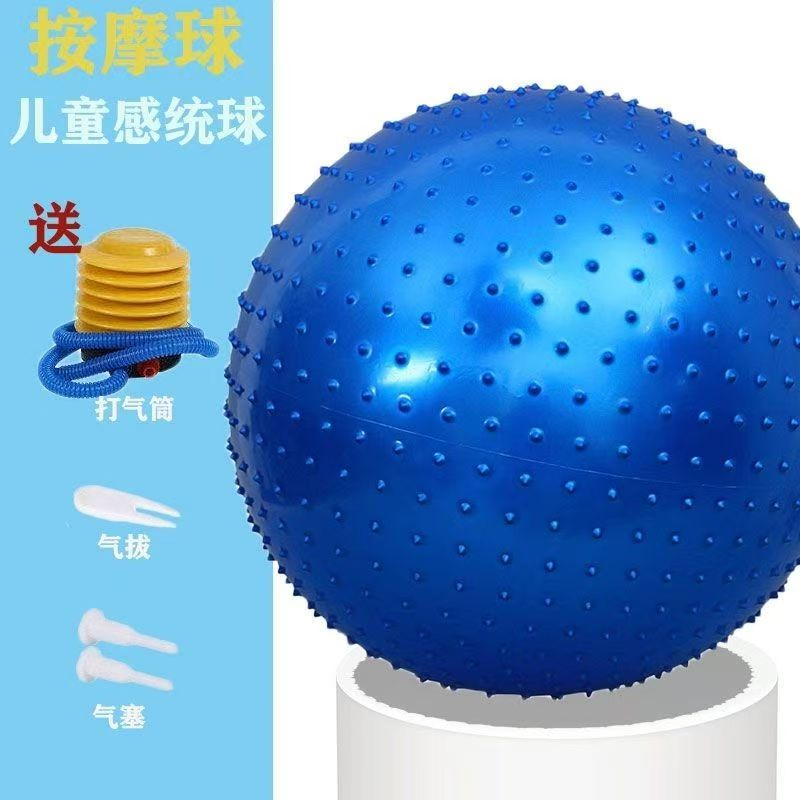 儿童大龙球按摩瑜伽球感统训练按摩球加厚家庭运动器材颗粒平衡
