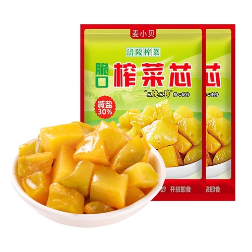 麦小贝涪陵榨菜芯口口脆50g*2包