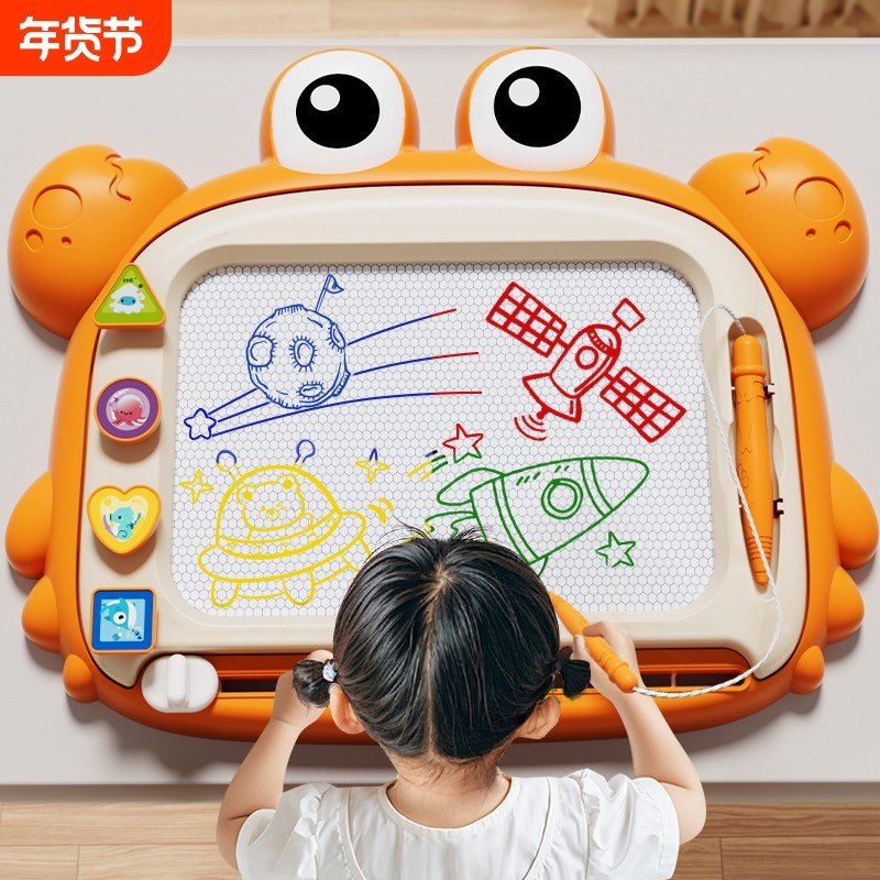 益智儿童画板家用磁性写字板可擦写幼儿涂鸦磁力玩具画写板超大号,玩具/童车/益智/积木/模型,画板,淘宝优惠券,粉丝福利购,淘宝优惠卷