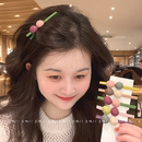 韩系韩国后脑勺刘海发夹一字夹女侧边夹发卡糖果色卡子头饰鸭嘴夹