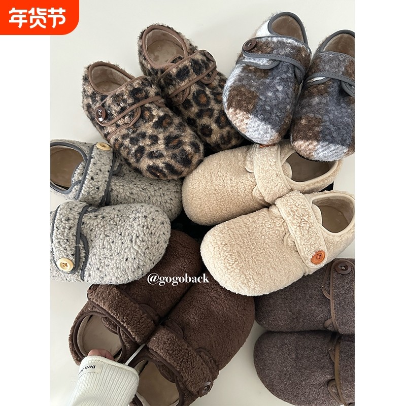 gogoback内增高加绒毛毛鞋女秋冬复古百搭魔术贴棉鞋一脚蹬勃肯鞋,女鞋,棉鞋,淘宝优惠券,粉丝福利购,淘宝优惠卷