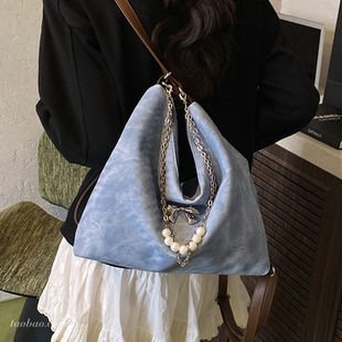 杺薇休闲大容量女式 后背包多用百搭单肩托特包 双肩包2025新款 时尚