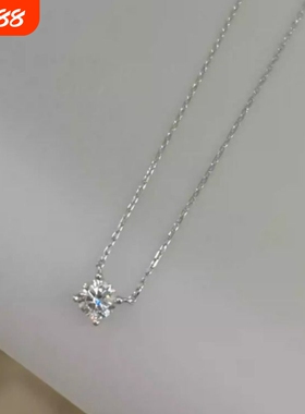 wengen可可许我耀眼许妍赵露思同款925纯银项链锁骨链女锆石克拉