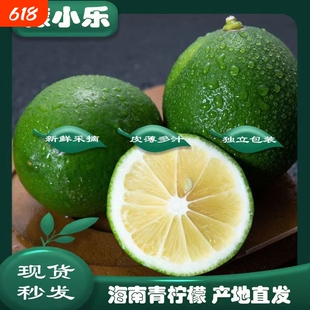海南青柠檬有籽香水柠檬非塔希提柠檬多汁新鲜奶茶专用皮薄现摘