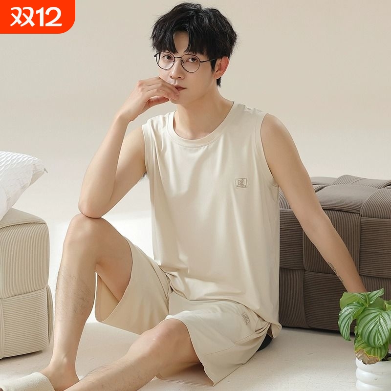 帕兰朵无袖睡衣男士|千人加购