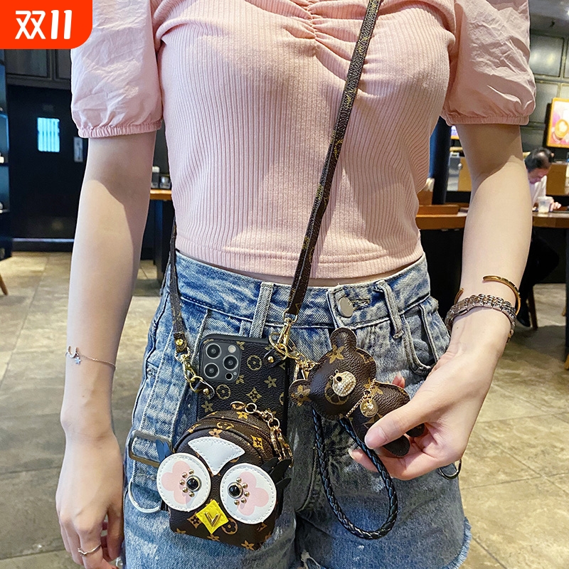 简约零钱包可斜跨防摔手机壳