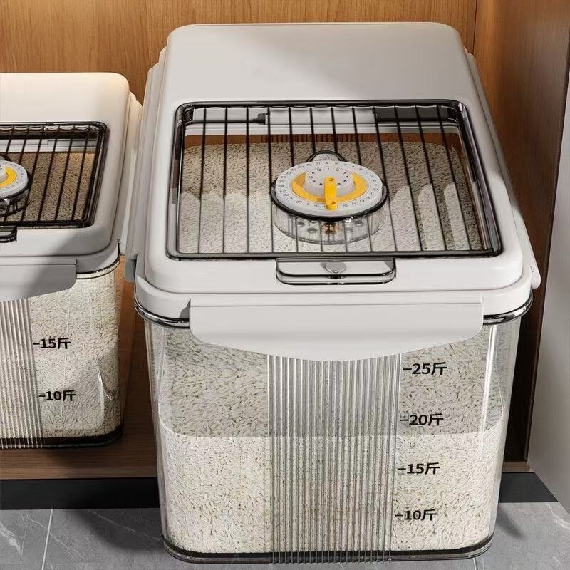 百悍米桶家用食品级米缸面粉储存罐密封桶防虫防潮收纳盒面桶新款