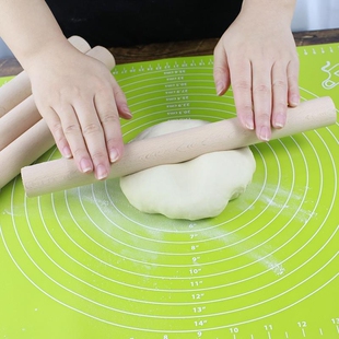 擀面杖榉木家用三件套食品级实木擀面板饺子皮揉面垫烘焙杆面棒