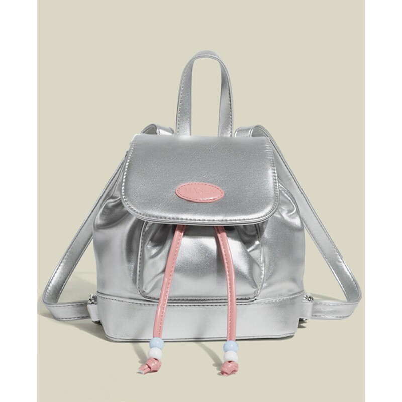 伊布古奇复古可爱牛仔双肩包ins学生小背包手提小众书包少女防水