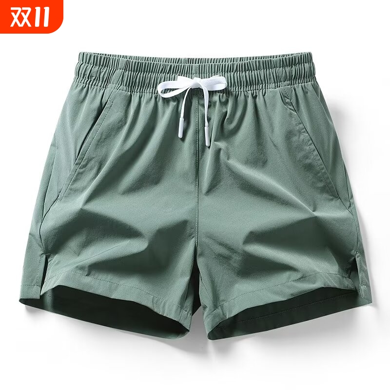 跑步280G男女短裤速干夏季运动裤健身休闲三分裤冰丝居家裤子薄款