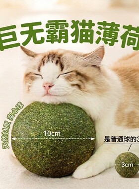 猫薄荷球超大猫玩具成幼猫自嗨解闷神器磨牙猫草球逗猫棒猫咪用品