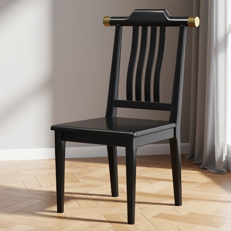 工厂直销新中式实木餐椅家用靠背椅简约现代饭店酒店餐厅餐桌椅子