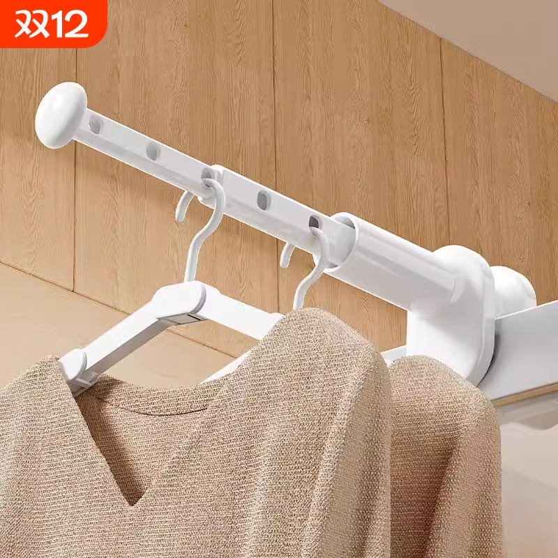 旅行便携式晾衣架旅游出差酒店室内折叠挂衣架免打孔伸缩晾晒神器