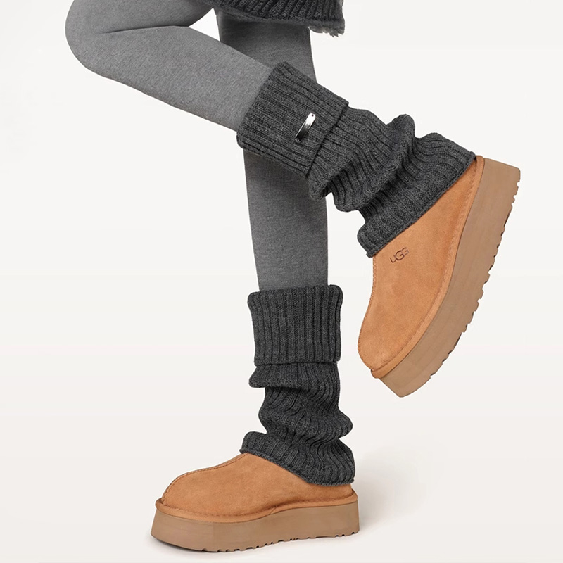 袜套堆堆袜子女秋冬季加厚加绒保暖小腿袜冬季腿套配雪地靴长袜