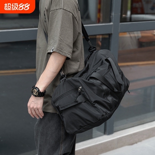 大容量短途旅行包男款出行休闲手提袋行李包运动健身包斜挎包男包
