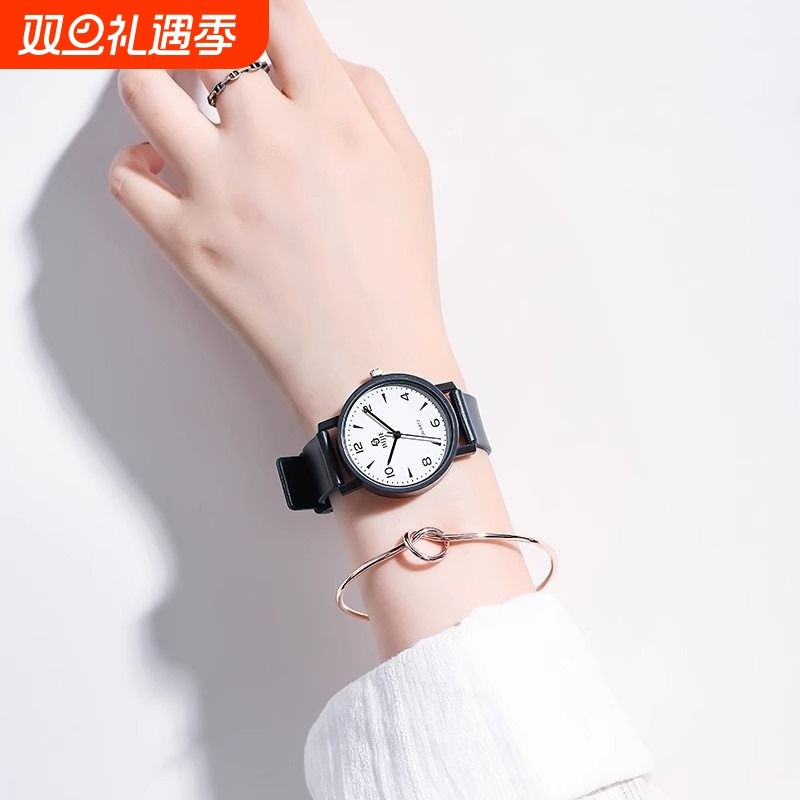手表考试专用中高考公务员新款初高中男女学生情侣小众潮流石英表