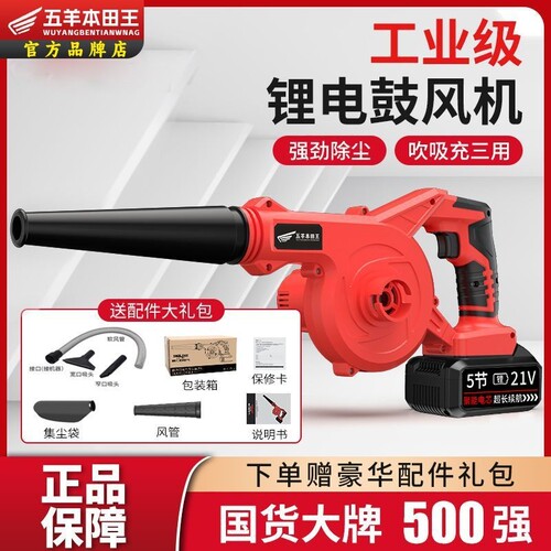 德国进口鼓风机充电式小型锂电吹风机大功率工业两用清吸尘无线