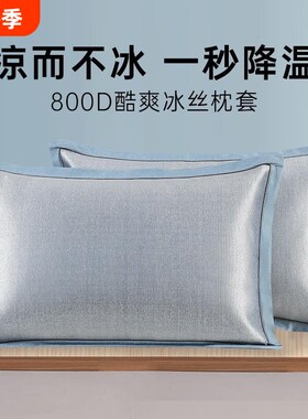 【工厂直销】冰丝凉感枕套透气