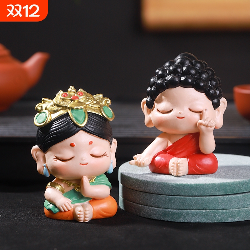 国潮福星小摆件家居车载桌面装饰