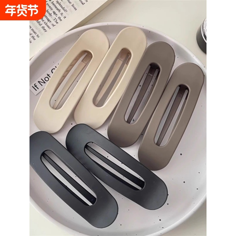 大号发夹女夹子刘海前额侧边发卡后脑勺抓夹一字夹头发头饰鸭嘴夹