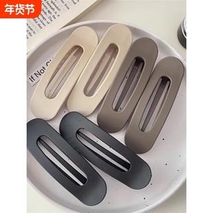 大号发夹女夹子刘海前额侧边发卡后脑勺抓夹一字夹头发头饰鸭嘴夹