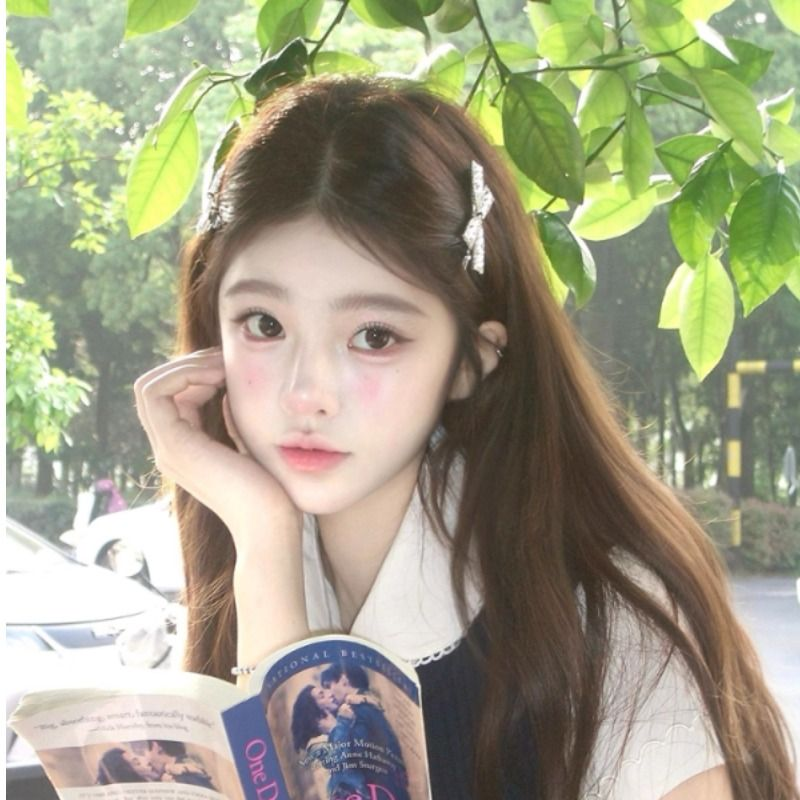 蝴蝶结气质水钻发夹发卡女可爱淑女侧边一字夹刘海夹边夹头饰发饰