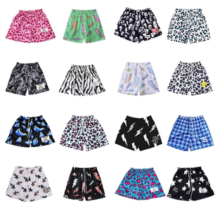 不过膝篮球训练球裤 夏季 彩色闪电logo透气速干网眼四分裤 美式 新款