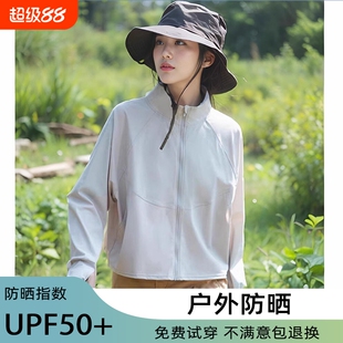 时尚冰丝防晒衣女款立领外套夏季轻薄透气2025新款防紫外线防晒服