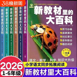 2026春下册新教材里的大百科同步小学1-6年级全国通用语文数学科学知识拓展孩子的第二课堂一二三四五六年级科普百科常识课本通识W