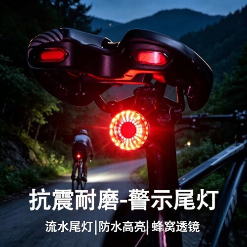 【全网热销】自行车夜骑灯尾灯