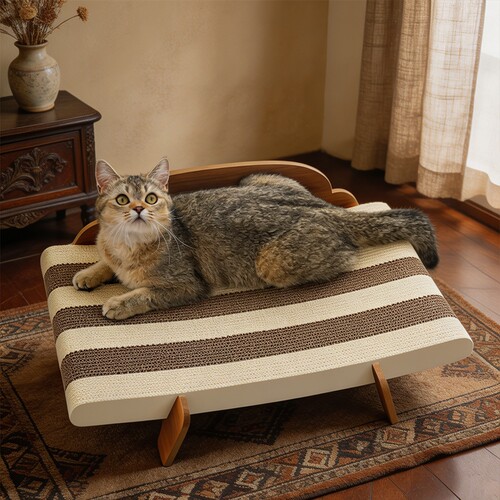 【2.0升级款】中古风猫抓板躺椅