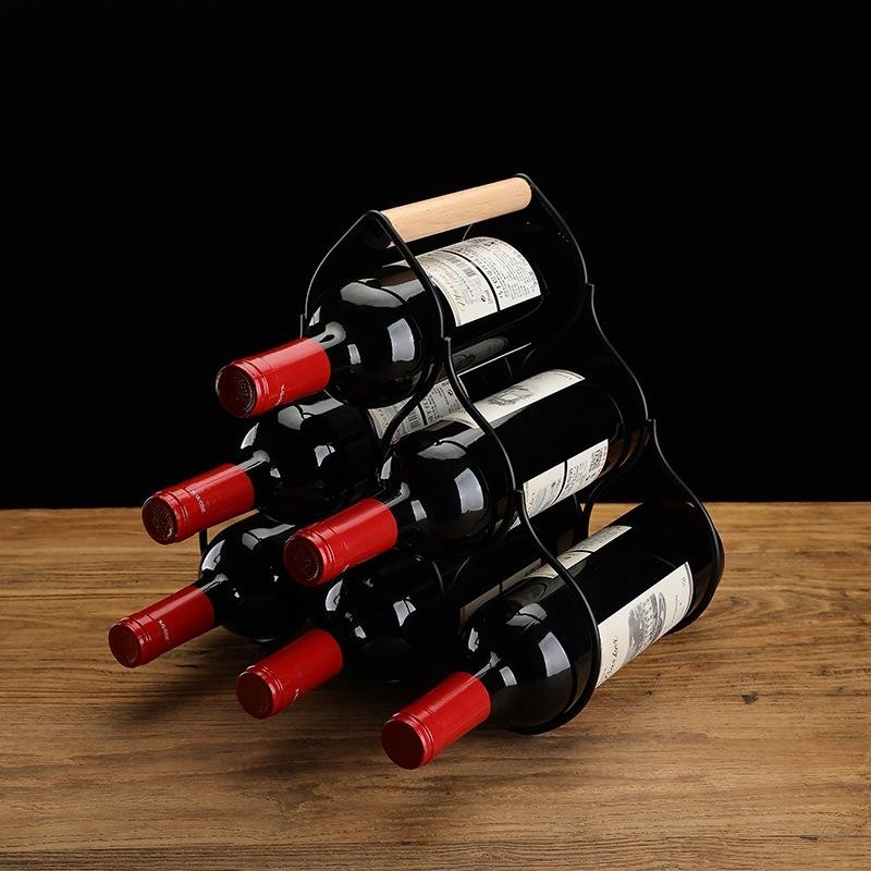 创意红酒架摆件简约葡萄酒架子家用酒柜装饰酒瓶架酒格展示置物架