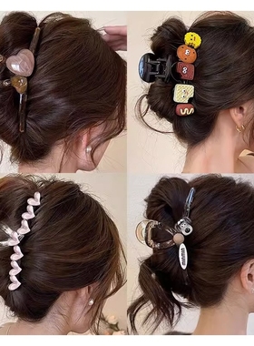 抓夹鲨鱼夹女发夹后脑勺大号2025新款女头饰发抓夹子磨砂高级感秋